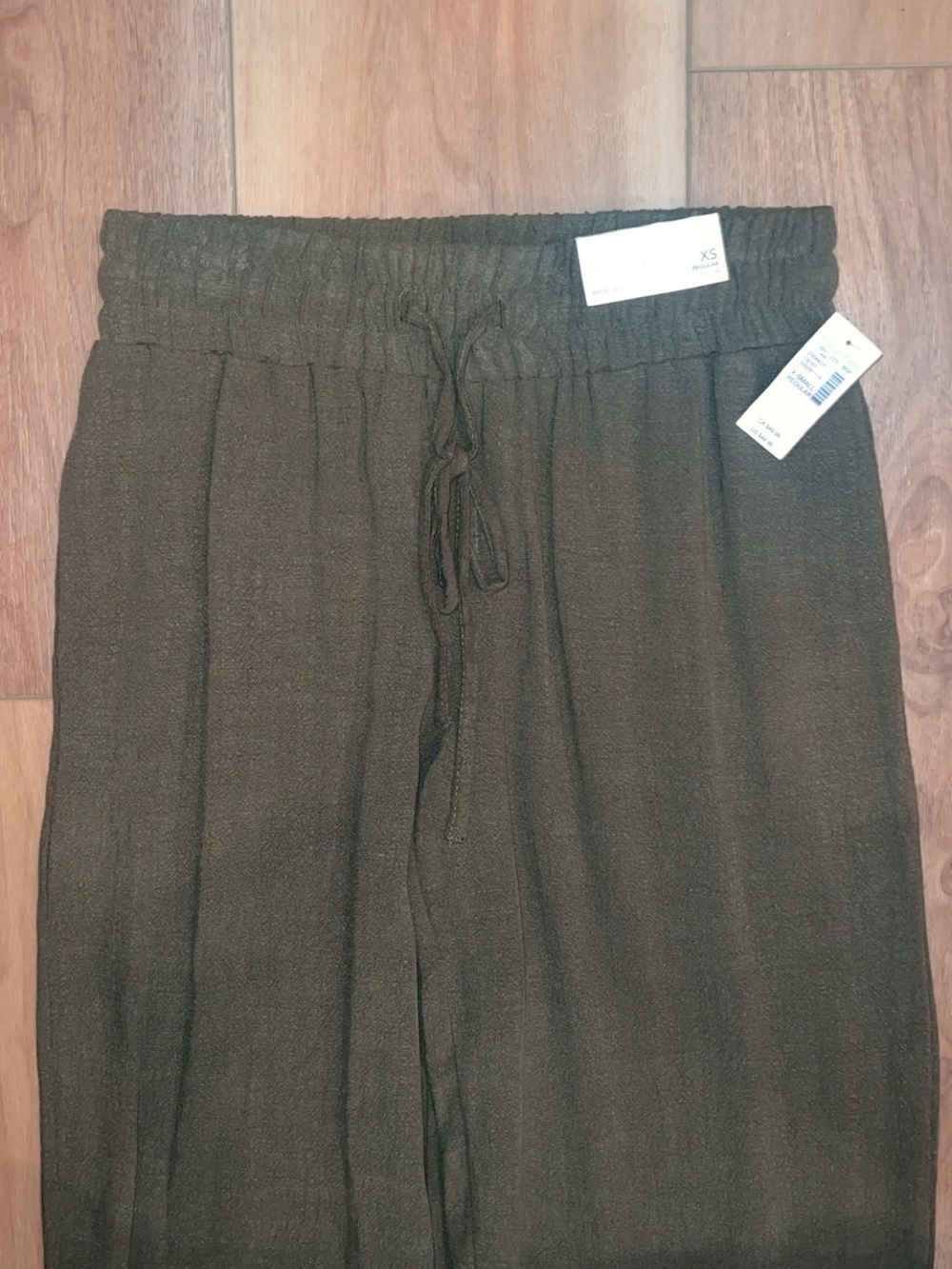 Maurices - Olive Drawstring Boho Pants - Picture 3 of 4